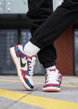 Nike sb dunk low parra4 фото