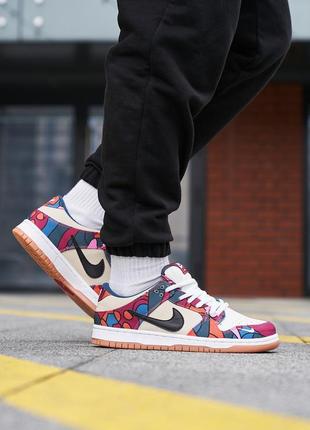 Nike sb dunk low parra7 фото