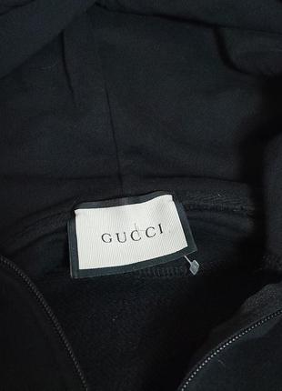 Стильное детское худи чёрного цвета gucci 12/13 лет, молниеносная отправка4 фото