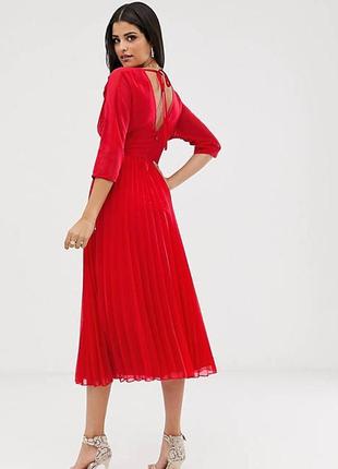 Шикарное платье плиссе asos disign2 фото