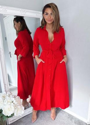 Стильное платье рубашка 46 размер