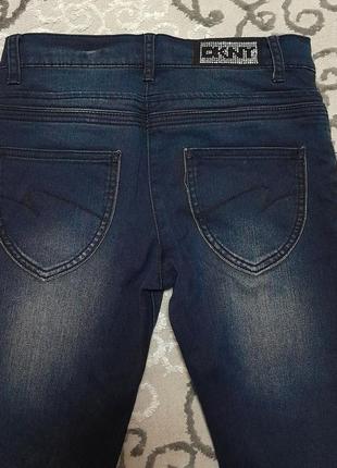 Шикарные молодёжные джинсы синего цвета dkny, 💯 оригинал, молниеносная отправка4 фото