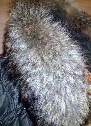 Куртка зима ,воротник натуральний єнот!4 фото