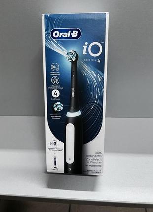 Oral-b io 4 matt black электрическая зубная щетка новая!!!3 фото