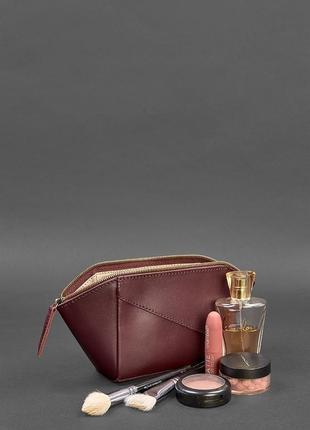 Жіноча шкіряна сумочка краст марсала3 фото