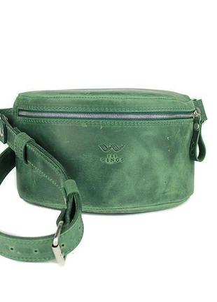 Поясная сумка зеленая винтажная beltbag