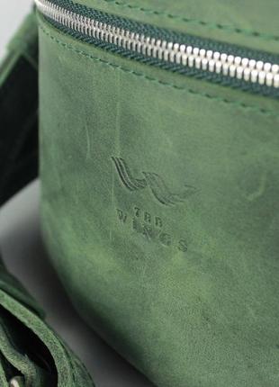 Поясная сумка зеленая винтажная beltbag5 фото