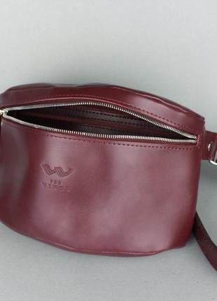 Поясная сумка бордовая beltbag6 фото