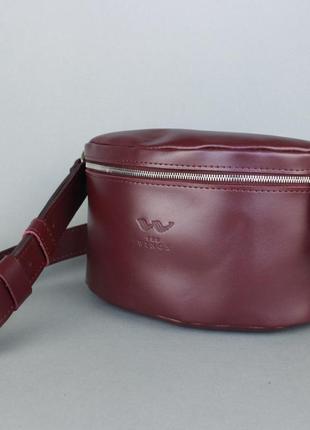 Поясная сумка бордовая beltbag3 фото