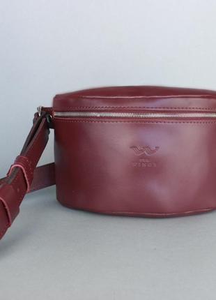 Поясная сумка бордовая beltbag2 фото