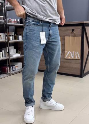 Джинси джинсы zara l 34/44/50 slim fit taper