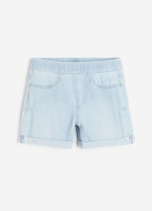 Джинсові , стрейчові шорти h&m 134 см