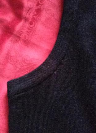 Чорна базова жіноча жилетка з вовни шерсть нова розміру m5 фото