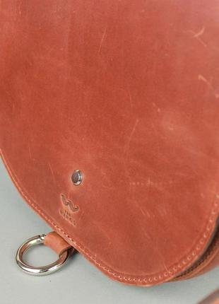 Женская кожаная сумка ruby l светло-коричневая винтажная3 фото