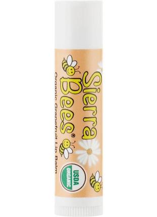 Sierra bees organic grapefruit lip balm органічний грейпфрутовий бальзам для губ1 фото