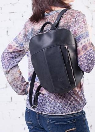 Городской рюкзак из винтажной натур кожи3 фото