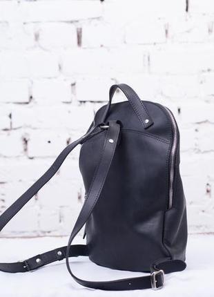 Городской рюкзак из винтажной натур кожи2 фото