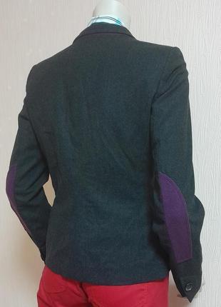 Шикарный шерстяной пиджак тёмно - серого цвета rene lezard made in slovenia, оригинал5 фото