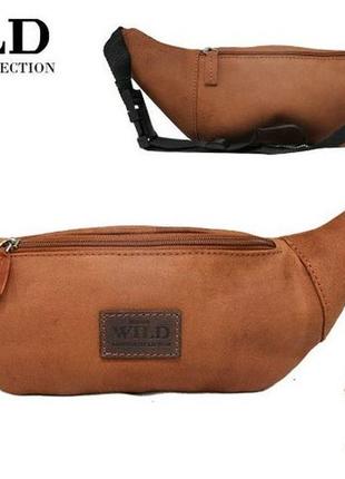 Шкіряна сумка always wild wb-01-18564 коричнева