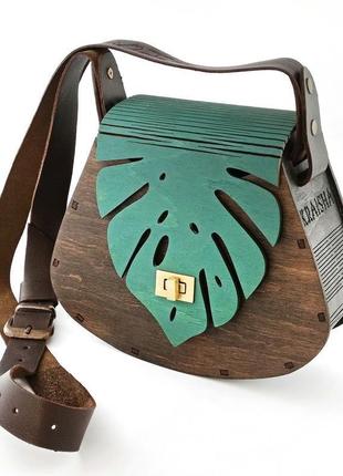 Деревянная сумка, женская сумка, авторская модель