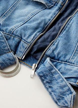 Нереально стильна, утеплена джинсова куртка4 фото