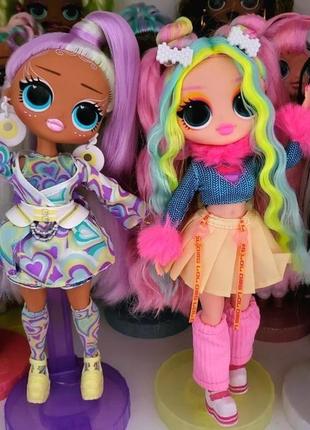 Кукла l.o.l. surprise! o.m.g. sunshine makeover bubblegum dj, которая меняет цвет😍 кукла9 фото