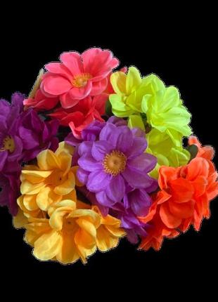 Букет "хризантеми" 22 см колір мікс2 фото