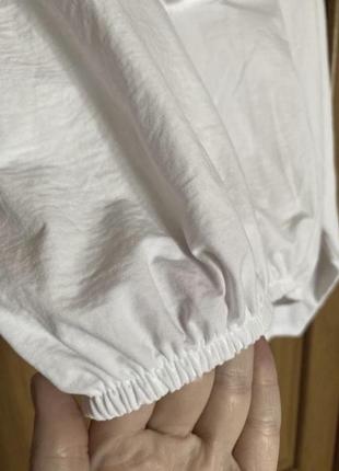 Белая необычная блуза 50-52 р zara10 фото