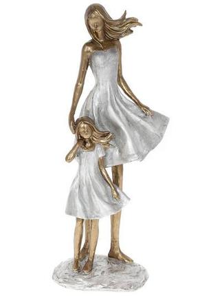 Декоративна статуетка мама з донечкою 35см