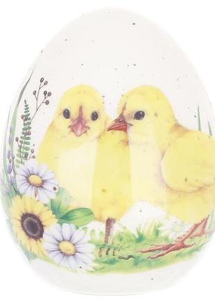 Декор керамічний яйце happy spring 7.5*7.5*9.6см