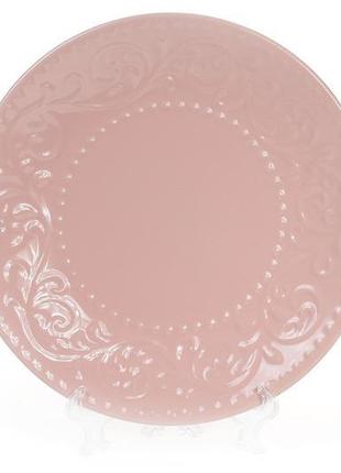 Набір (6шт.) керамічних десертних тарілок 21,5см, колір - рожевий