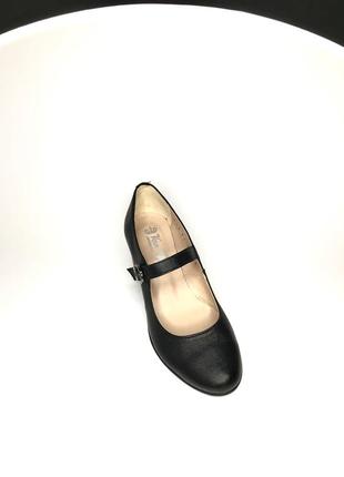 Новые женские туфли 36 р кожаные лодочки с застежкой мери джейн2 фото