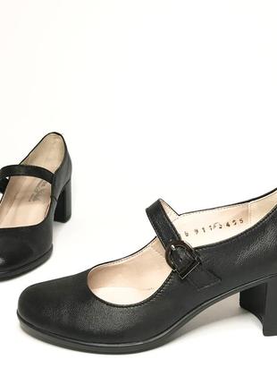 Новые женские туфли 36 р кожаные лодочки с застежкой мери джейн6 фото