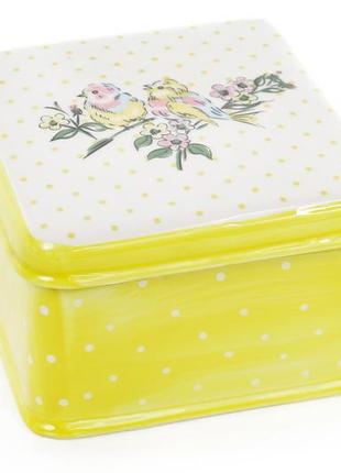 Банка керамічна для печива пташки, 325мл