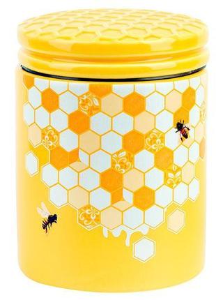 Банка керамічна з кришкою honey 650 мл