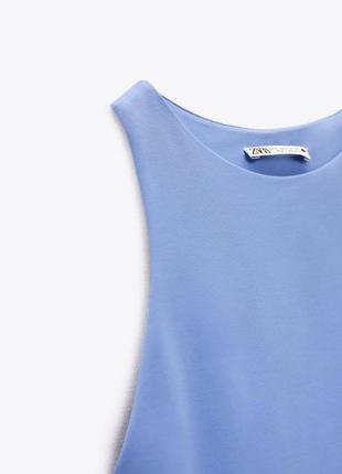 Боди с воротником хальтер zara/ эластичное боди zara 5039/371