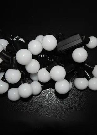 Гірлянда led кульки 28, мультиколор динамічний, 3.7м, чорний п...2 фото