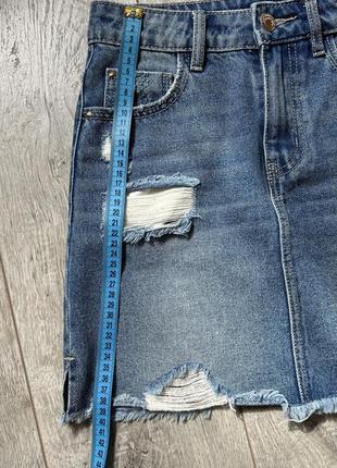Базовая джинсовая юбка pimkie новая + шорты3 фото
