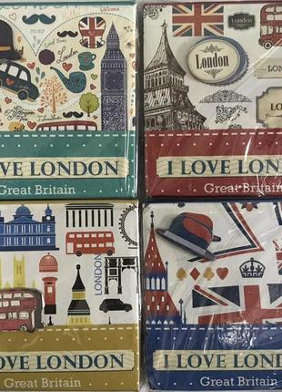 Блокнот "i love london" 70 аркушів, 8*8см