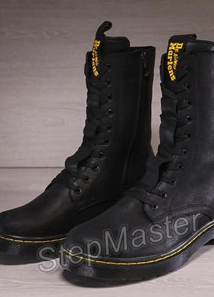 Мужские ботинки, берцы dr. martens contrast welt stich