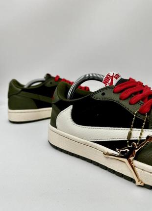 Мужские кроссовки jordan 1 low x travis scott cactus jack4 фото