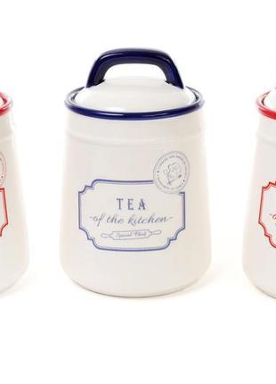 Банка керамічна tea для сипучих продуктів red&blue;, 800 мл2 фото