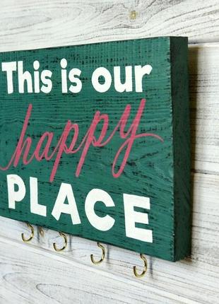 Ключниця «this is our happy place»2 фото
