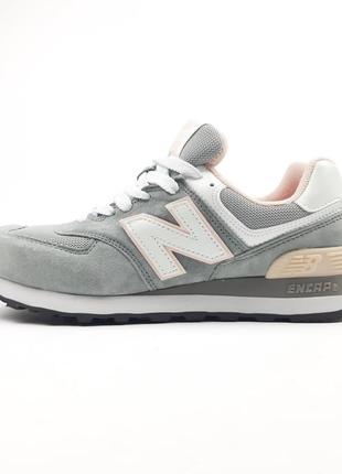 New balance 574 серые с пудрой кроссовки женские замшевые консультации осенние весенние демисезонные низкие замша топ качество лицензия низкие