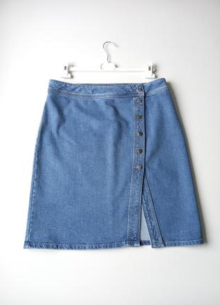 Юбка шикарная базовая, джинс.1 фото