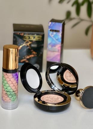 Набор кушон bb cream ma vie mari + 3х цветная база под макияж ma vie mari1 фото