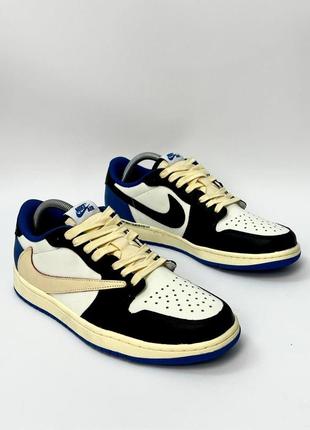 Чоловічі кросівки jordan 1 low x travis scott cactus jack2 фото