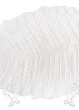 Набір (3шт.) блюд сервірувальних у формі листа 28см, матеріал ...