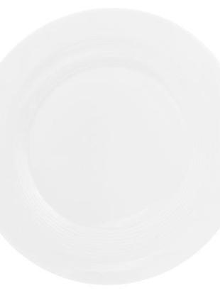 Набір (4шт.) порцелянових обідніх тарілок 30см, колір - білий