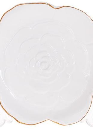 Набір (6шт.) тарілок керамічних сервірувальних rose 16см, колі...1 фото